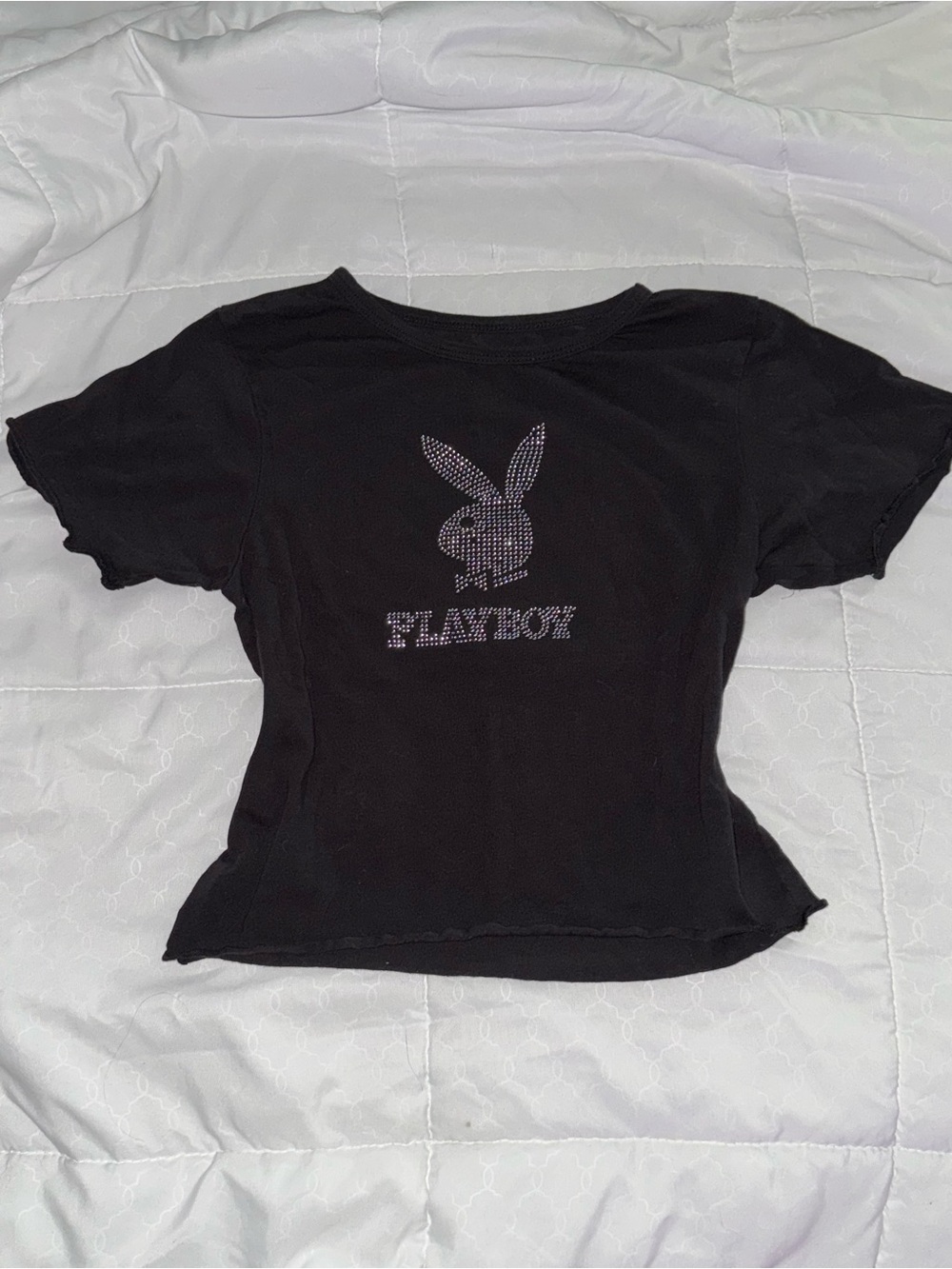Playboy Rhinestone Baby Tee